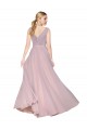 Long Sleeveless Soft Chiffon Primrose A-Line Prom Dress Canada Online