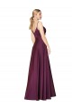 Long Sleeveless Stretch Crepe Wild Berry A-Line Prom Dress Canada Online