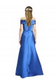Long Sleeveless Satin A-Line Off the Shoulder Prom Dress Canada Online