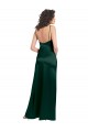 Long Sleeveless Stretch Satin Hunter Scoop Neck A-Line Prom Dress Canada Online