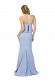 Long Sleeveless Stretch Crepe Light Sky Blue A-Line Prom Dress Canada Online
