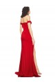 Long Sleeveless Silky Satin Red A-Line Prom Dress Canada Online