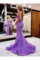Court Train Sleeveless Velvet Sequin Lavender A-Line Homecoming Dress Canada Online