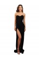 Long Sleeveless Stretch Crepe Black Column Prom Dress Canada Online
