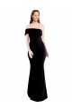 Long Sleeveless Stretch Crepe Black One Shoulder Mermaid Prom Dress Canada Online