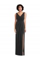 Long Sleeveless Spandex Black Sheath Prom Dress Canada Online