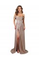Long Sleeveless Sequin Champagne A-Line Prom Dress Canada Online