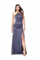 Long Sleeveless Silky Satin Dusk Mermaid Prom Dress Canada Online
