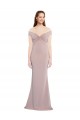 Long Sleeveless Stretch Crepe Dusty Pink Mermaid Prom Dress Canada Online