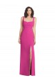 Long Sleeveless Stretch Crepe Fuchsia Trumpet Prom Dress Canada Online