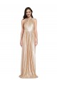 Long Sleeveless Sequin Gold Sheath Prom Dress Canada Online