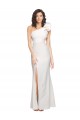 Long Sleeveless Stretch Crepe Ivory Sheath Prom Dress Canada Online