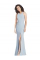 Long Sleeveless Stretch Crepe Light Sky Blue Halter Neck Halter Neck Prom Dress Canada Online