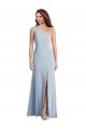 Long Sleeveless Stretch Crepe Light Sky Blue Trumpet Prom Dress Canada Online