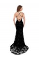Long Sleeveless Lace Black Mermaid Black Tie Prom Dress Canada Online