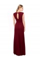 Long Sleeveless Soft Chiffon Burgundy Mermaid Keyhole Back Prom Dress Canada Online