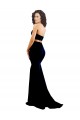 Long Sleeveless Stretch Crepe Black Mermaid Prom Dress Canada Online