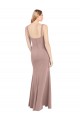 Long Sleeveless Stretch Crepe Dusty Pink Mermaid High Neck Prom Dress Canada Online