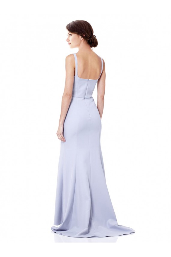Long Sleeveless Stretch Crepe Light Sky Blue Mermaid Prom Dress Canada Online