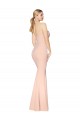 Long Sleeveless Stretch Crepe Nude Mermaid Prom Dress Canada Online