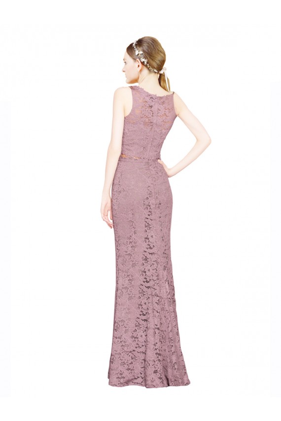 Long Sleeveless Lace Mermaid Prom Dress Canada Online