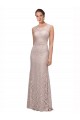 Long Sleeveless Lace Illusion Neck Mermaid Prom Dress Canada Online