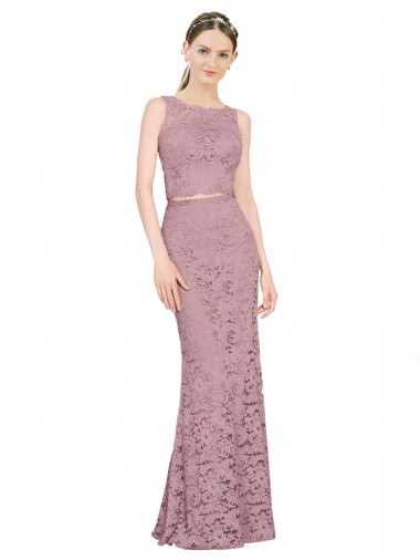 Long Sleeveless Lace Mermaid Prom Dress Canada Online
