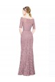 Short Sleeves Long Lace Mermaid Prom Dress Canada Online