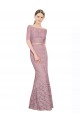 Short Sleeves Long Lace Mermaid Prom Dress Canada Online