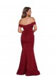Long Sleeveless Spandex Burgundy Mermaid Plus Size Formal Prom Dress Canada Online