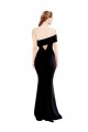 Long Sleeveless Stretch Crepe Black One Shoulder Mermaid Prom Dress Canada Online