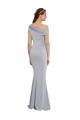 Long Sleeveless Stretch Crepe Grey Mermaid Prom Dress Canada Online
