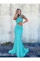 Sweep Train Sleeveless Velvet Sequin Mermaid Prom Dress Canada Online