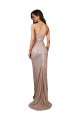 Long Sleeveless Sequin Champagne Mermaid Prom Dress Canada Online