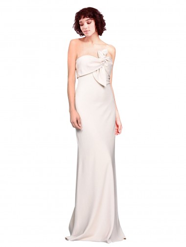 Long Sleeveless Stretch Crepe Mermaid Prom Dress Canada Online