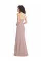 Long Sleeveless Stretch Crepe Dusty Pink Mermaid Sweetheart Prom Dress Canada Online