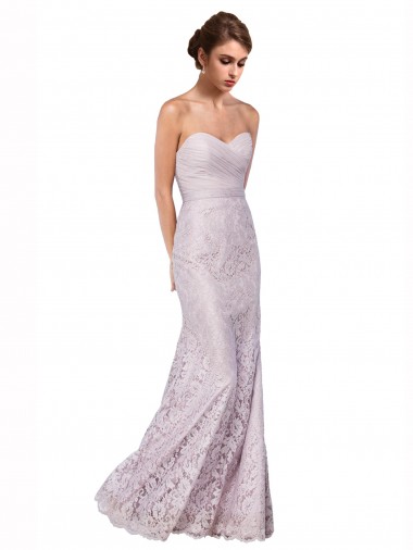 Long Sleeveless Lace Mermaid Sweetheart Evening Prom Dress Canada Online