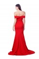 Long Sleeveless Stretch Crepe Red Sweetheart Mermaid Prom Dress Canada Online