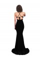 Long Sleeveless Spandex Black Mermaid Prom Dress Canada Online