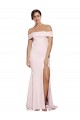 Sweep Train Sleeveless Stretch Crepe Pink Sheath Prom Dress Canada Online