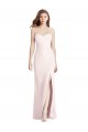 Long Sleeveless Stretch Crepe Pink Sweetheart Trumpet Prom Dress Canada Online