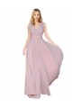 Long Sleeveless Soft Chiffon Primrose A-Line Prom Dress Canada Online