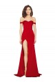 Long Sleeveless Silky Satin Red A-Line Prom Dress Canada Online