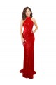 Long Sleeveless Sequin Red Mermaid Prom Dress Canada Online