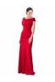 Long Stretch Crepe Red Mermaid Prom Dress Canada Online