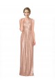 Long Sleeveless Sequin Rose Gold Sheath Prom Dress Canada Online