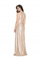 Long Sleeveless Sequin Gold Sheath Prom Dress Canada Online