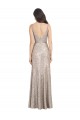 Long Sleeveless Sequin & Sparkling Sequin Silver Sheath Prom Dress Canada Online