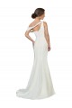Sweep Train Sleeveless Stretch Crepe Ivory Sheath Prom Dress Canada Online