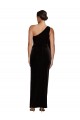 Long Sleeveless Stretch Velvet Black Sheath Prom Dress Canada Online